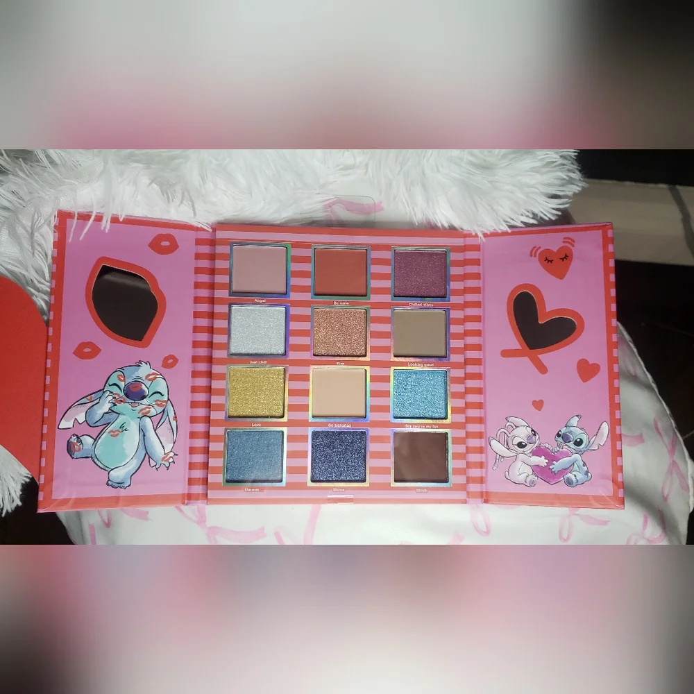 Disney Stitch Eyeshadow Palette Valentine's Day Taste Beauty Brand New